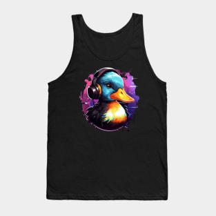 Duck with Headphones Tank Top